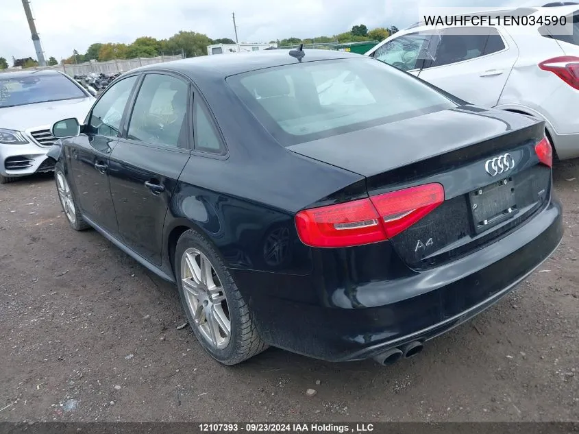 WAUHFCFL1EN034590 2014 Audi A4 Premium Plus