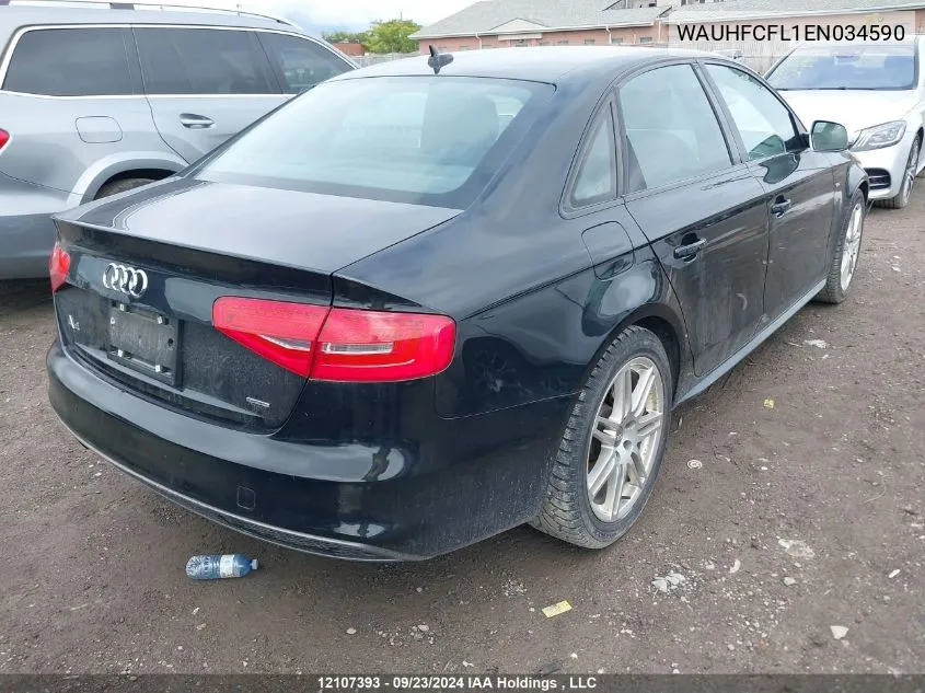 2014 Audi A4 Premium Plus VIN: WAUHFCFL1EN034590 Lot: 12107393