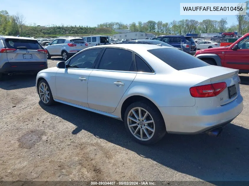 WAUFFAFL5EA010456 2014 Audi A4 2.0T Premium