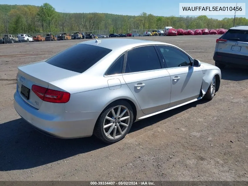 WAUFFAFL5EA010456 2014 Audi A4 2.0T Premium