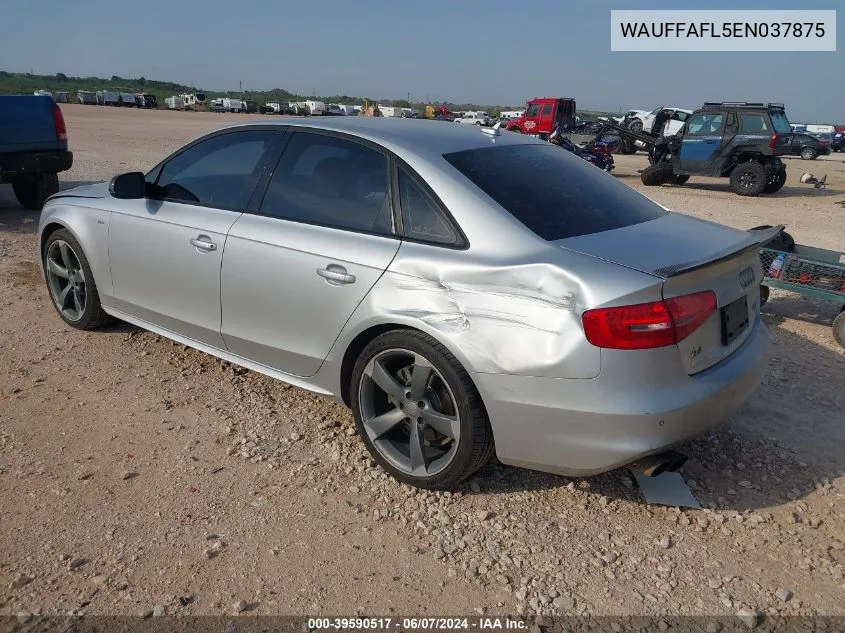 WAUFFAFL5EN037875 2014 Audi A4 2.0T Premium