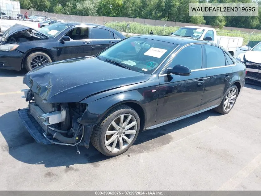 WAUDFAFL2EN019695 2014 Audi A4 2.0T Premium