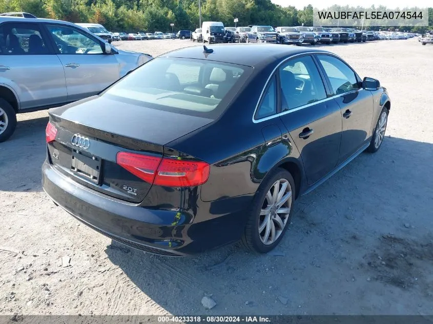 WAUBFAFL5EA074544 2014 Audi A4 2.0T Premium