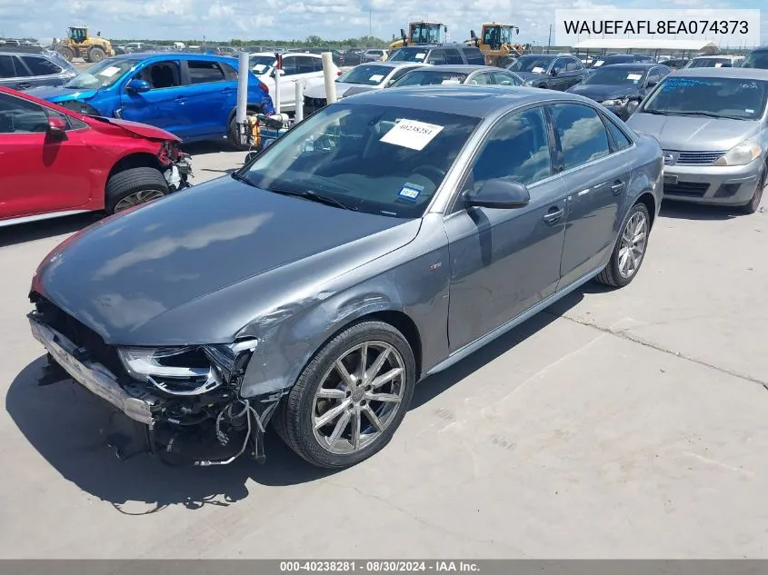 WAUEFAFL8EA074373 2014 Audi A4 2.0T Premium