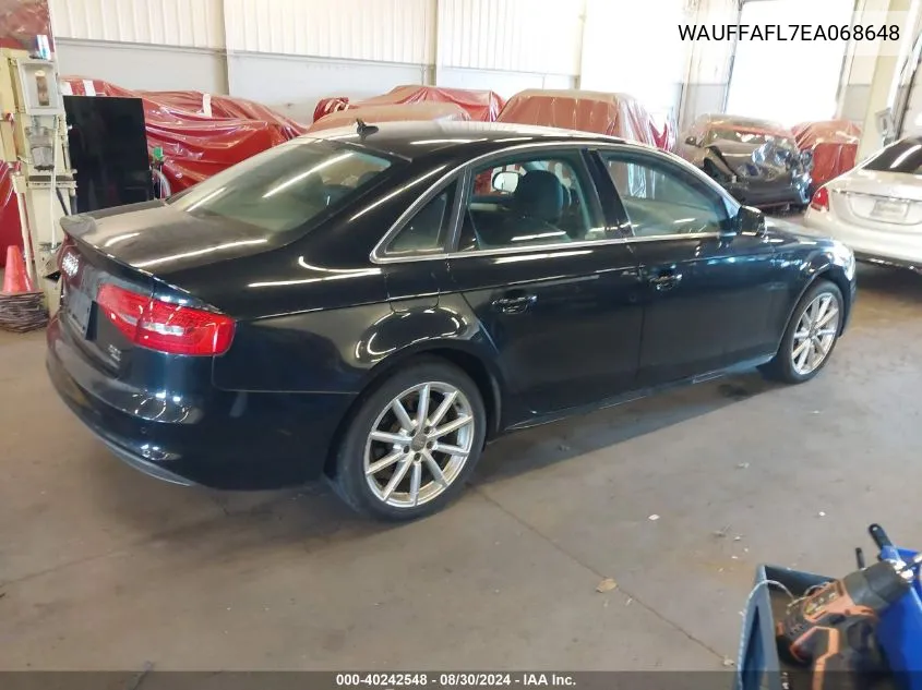 WAUFFAFL7EA068648 2014 Audi A4 2.0T Premium