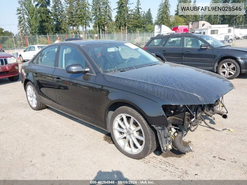 WAUBFAFL9EN028546 2014 Audi A4 Premium