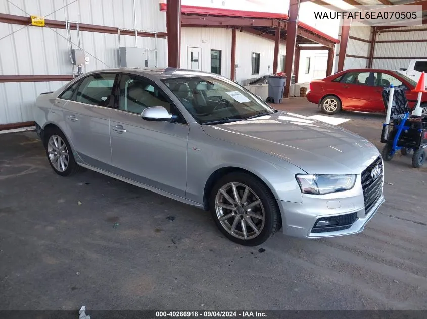 WAUFFAFL6EA070505 2014 Audi A4 Premium Plus