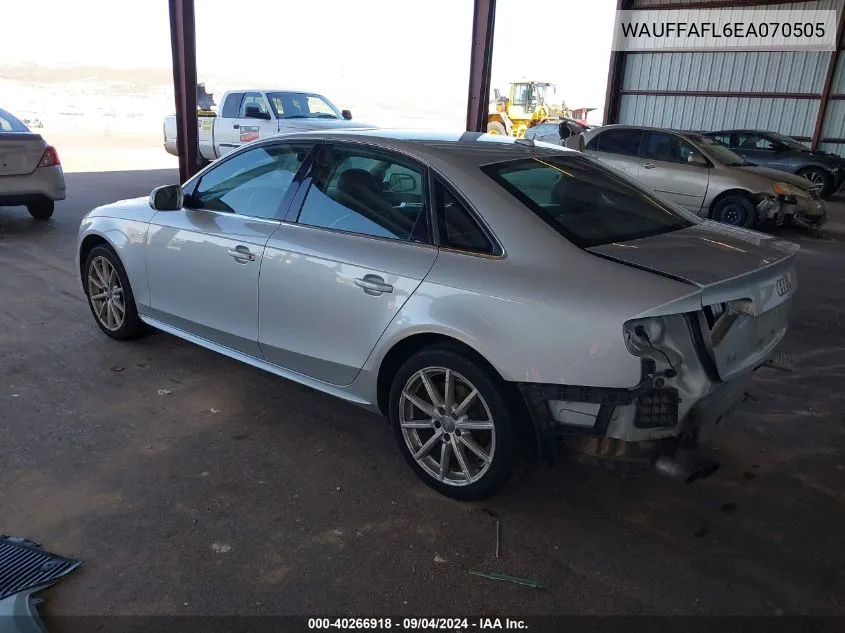 WAUFFAFL6EA070505 2014 Audi A4 Premium Plus