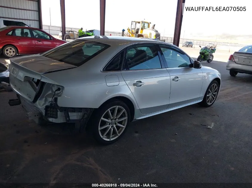 WAUFFAFL6EA070505 2014 Audi A4 Premium Plus