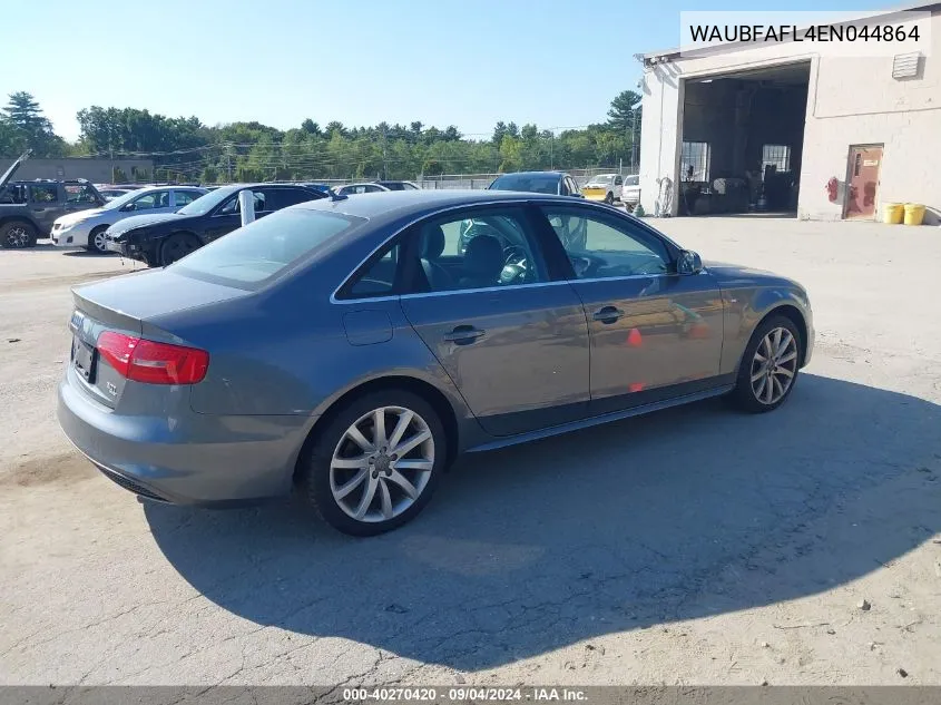 WAUBFAFL4EN044864 2014 Audi A4 Premium