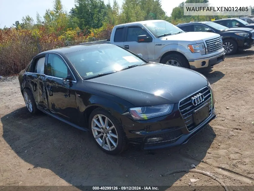 WAUFFAFLXEN012485 2014 Audi A4 2.0T Premium