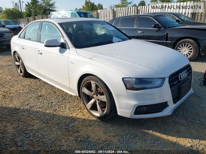 WAUFFAFL9EN024174 2014 Audi A4 2.0T Premium