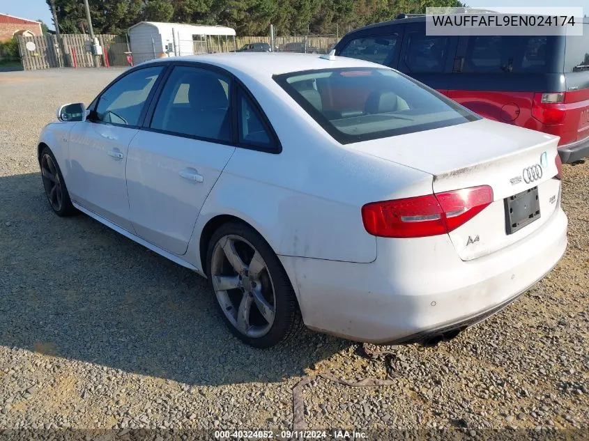 2014 Audi A4 2.0T Premium VIN: WAUFFAFL9EN024174 Lot: 40324052