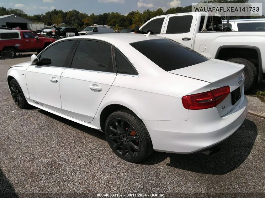 2014 Audi A4 2.0T Premium VIN: WAUAFAFLXEA141733 Lot: 40333167