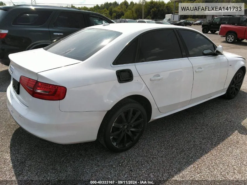 WAUAFAFLXEA141733 2014 Audi A4 2.0T Premium