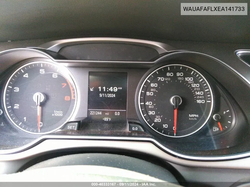 WAUAFAFLXEA141733 2014 Audi A4 2.0T Premium