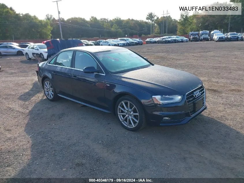 2014 Audi A4 2.0T Premium VIN: WAUFFAFL1EN033483 Lot: 40346179