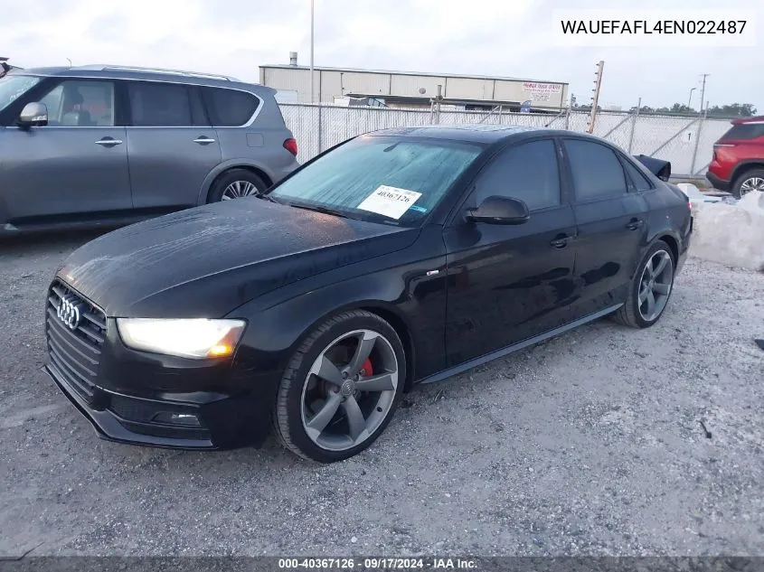 WAUEFAFL4EN022487 2014 Audi A4 Premium Plus