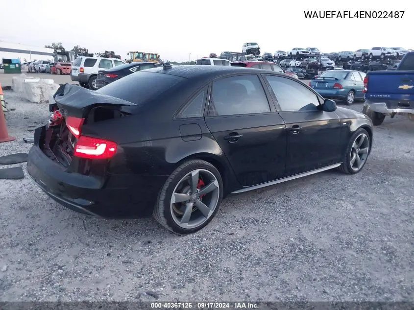 WAUEFAFL4EN022487 2014 Audi A4 Premium Plus