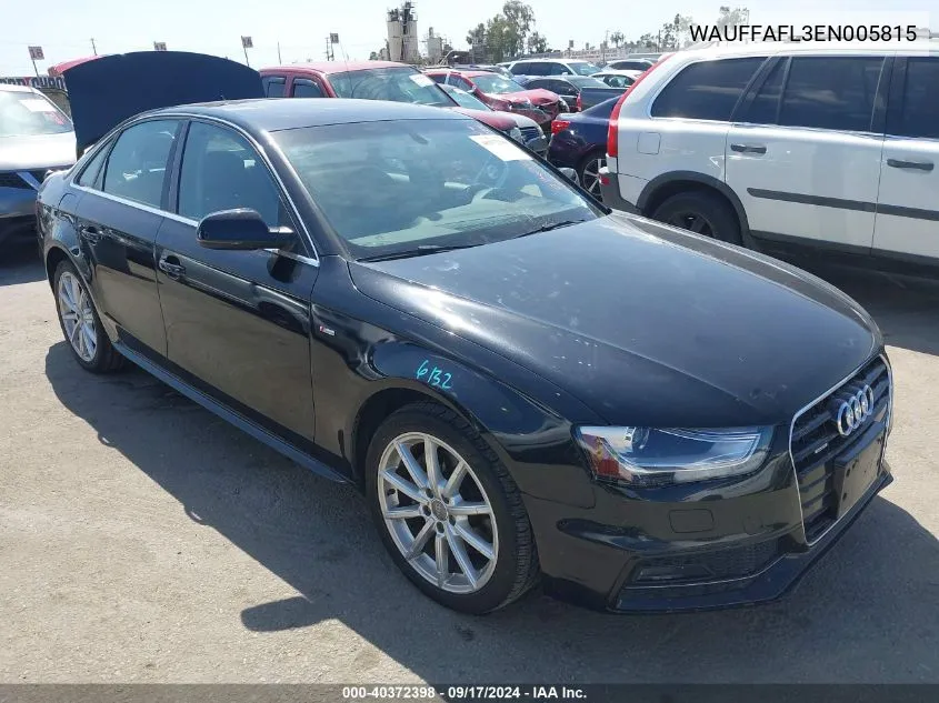 2014 Audi A4 2.0T Premium VIN: WAUFFAFL3EN005815 Lot: 40372398