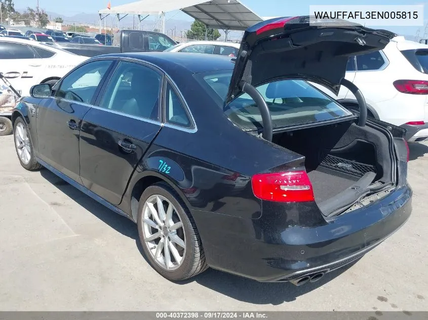 2014 Audi A4 2.0T Premium VIN: WAUFFAFL3EN005815 Lot: 40372398