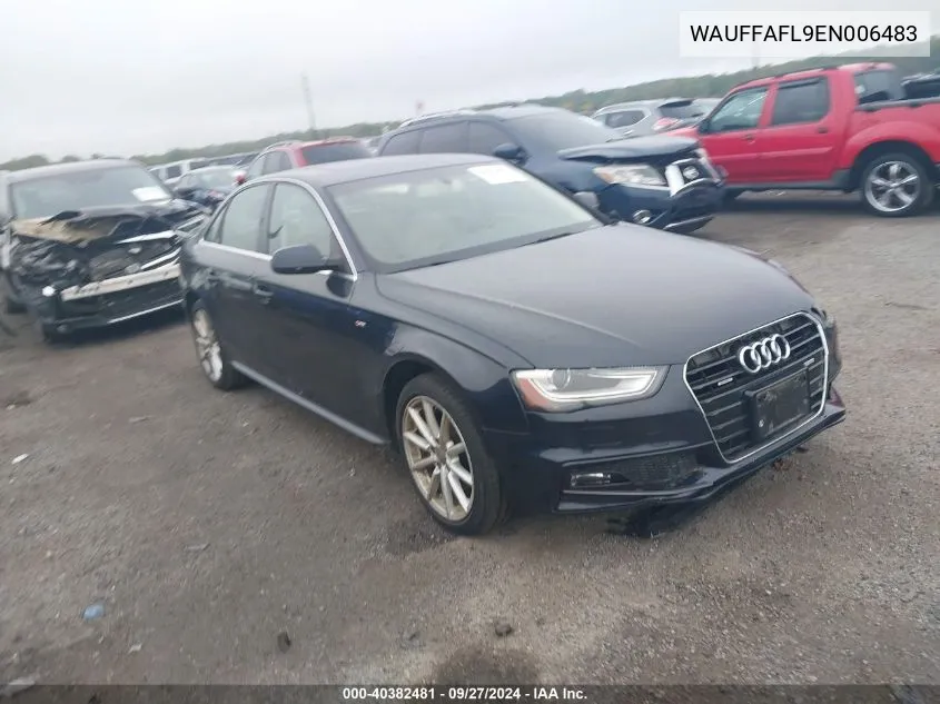 2014 Audi A4 Premium Plus VIN: WAUFFAFL9EN006483 Lot: 40382481