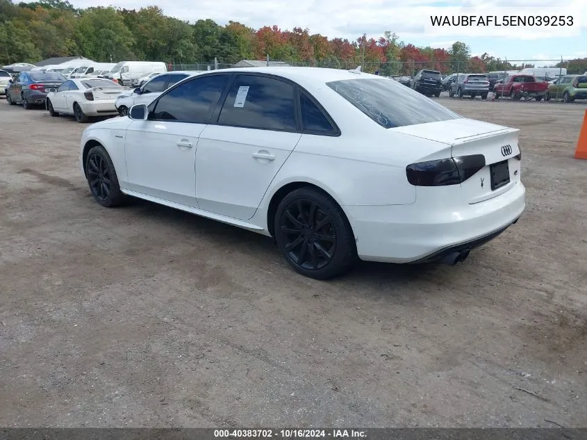 WAUBFAFL5EN039253 2014 Audi A4 2.0T Premium