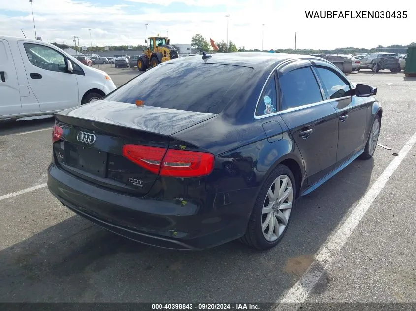 2014 Audi A4 2.0T Premium VIN: WAUBFAFLXEN030435 Lot: 40398843