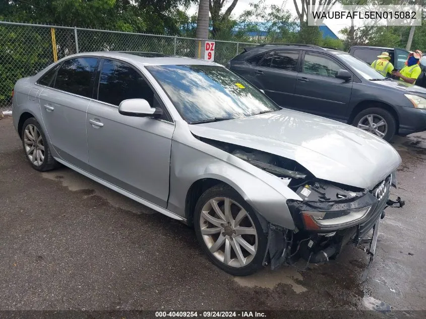 2014 Audi A4 Premium VIN: WAUBFAFL5EN015082 Lot: 40409254