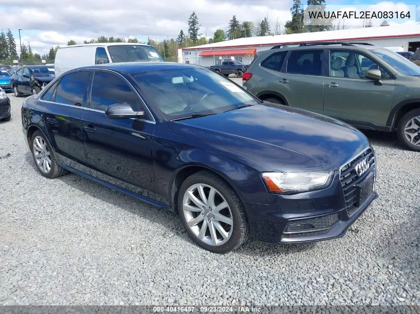 2014 Audi A4 2.0T Premium VIN: WAUAFAFL2EA083164 Lot: 40416457