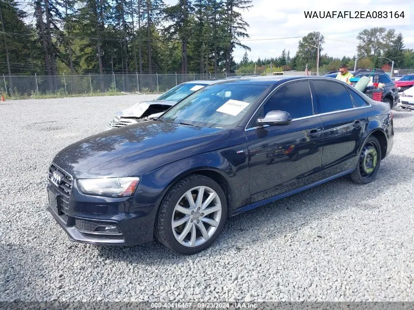 WAUAFAFL2EA083164 2014 Audi A4 2.0T Premium