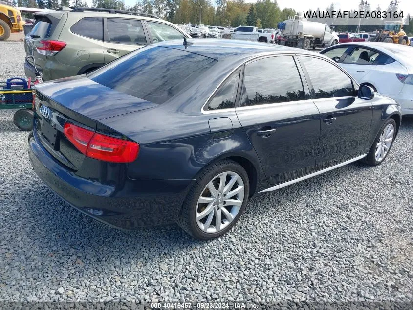 2014 Audi A4 2.0T Premium VIN: WAUAFAFL2EA083164 Lot: 40416457