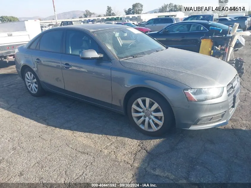 2014 Audi A4 2.0T Premium VIN: WAUBFAFL4EA044614 Lot: 40441592