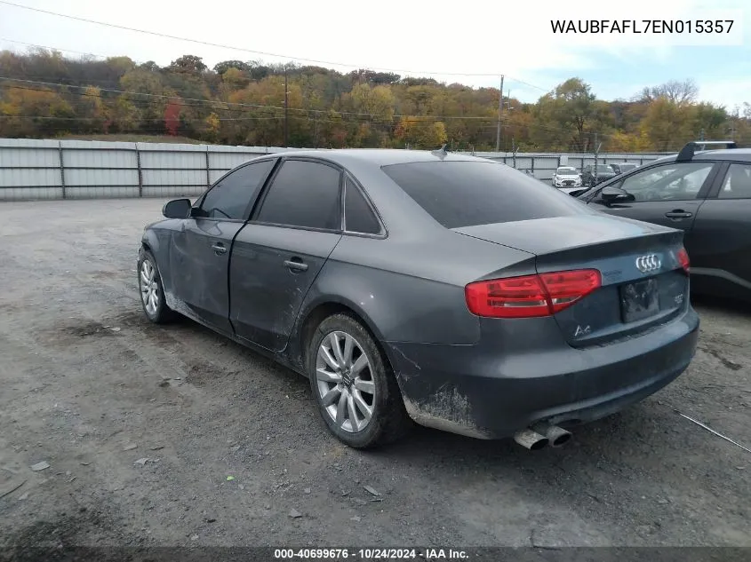 2014 Audi A4 2.0T Premium VIN: WAUBFAFL7EN015357 Lot: 40699676