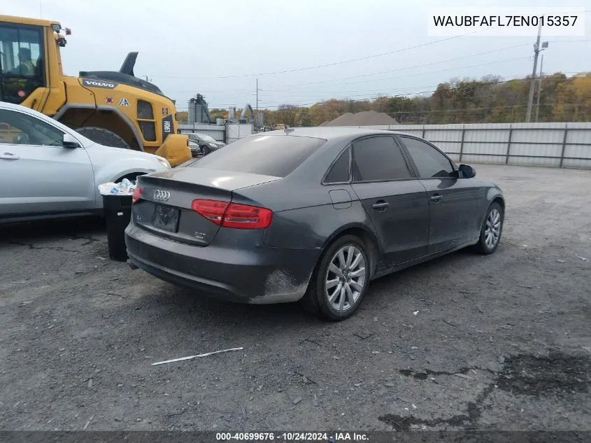 2014 Audi A4 2.0T Premium VIN: WAUBFAFL7EN015357 Lot: 40699676