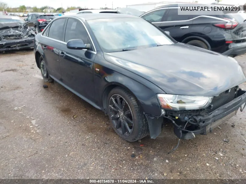 2014 Audi A4 2.0T Premium VIN: WAUAFAFL1EN041299 Lot: 40754570