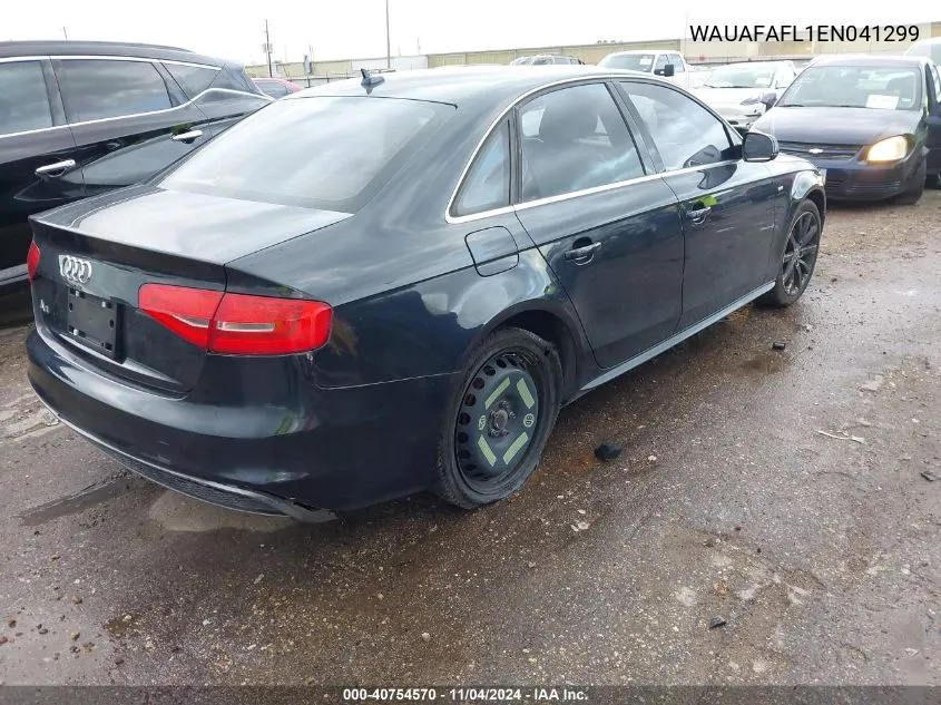 2014 Audi A4 2.0T Premium VIN: WAUAFAFL1EN041299 Lot: 40754570