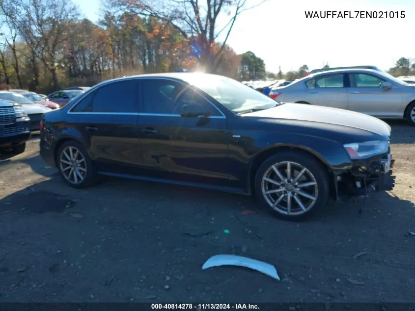 2014 Audi A4 2.0T Premium VIN: WAUFFAFL7EN021015 Lot: 40814278