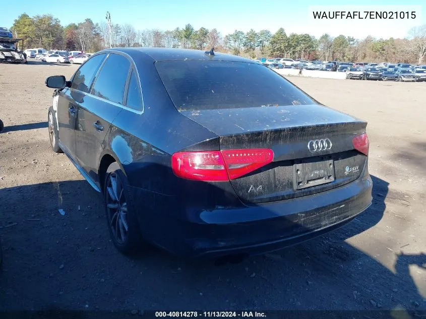 2014 Audi A4 2.0T Premium VIN: WAUFFAFL7EN021015 Lot: 40814278