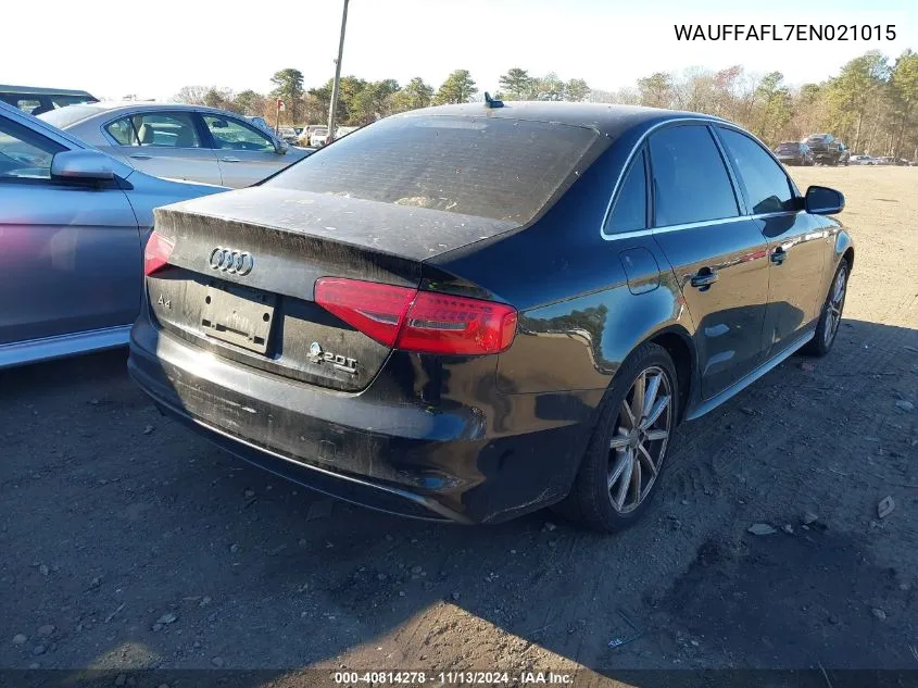 2014 Audi A4 2.0T Premium VIN: WAUFFAFL7EN021015 Lot: 40814278