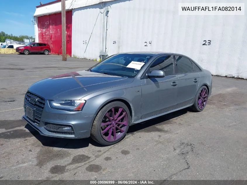 2015 Audi A4 2.0T Premium VIN: WAUFFAFL1FA082014 Lot: 39596999