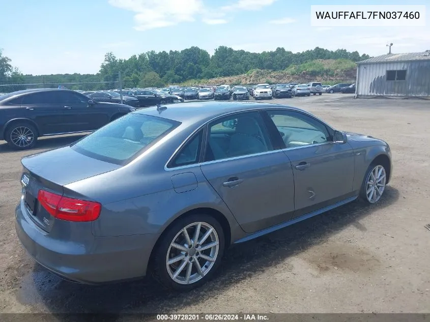 WAUFFAFL7FN037460 2015 Audi A4 2.0T Premium