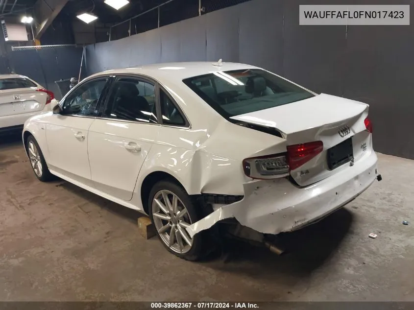 WAUFFAFL0FN017423 2015 Audi A4 2.0T Premium