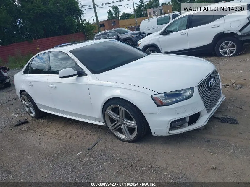 WAUFFAFL0FN014330 2015 Audi A4 2.0T Premium