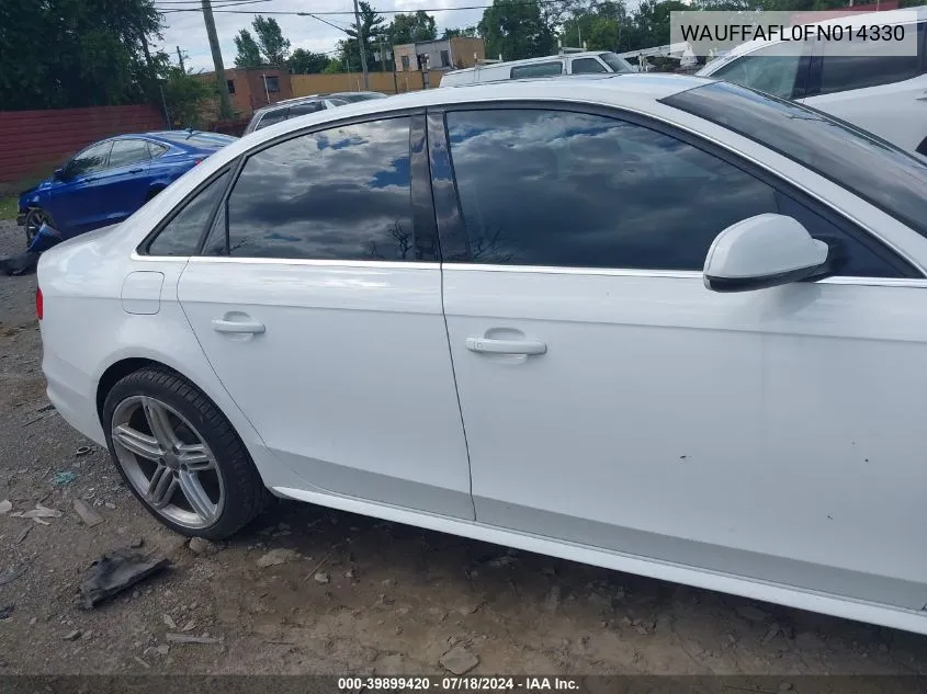 WAUFFAFL0FN014330 2015 Audi A4 2.0T Premium