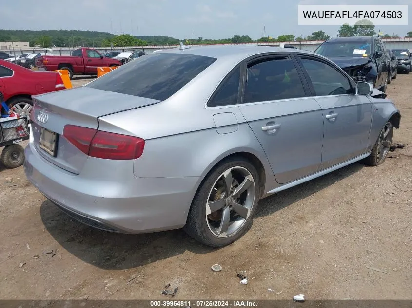 2015 Audi A4 2.0T Premium VIN: WAUEFAFL4FA074503 Lot: 39954811