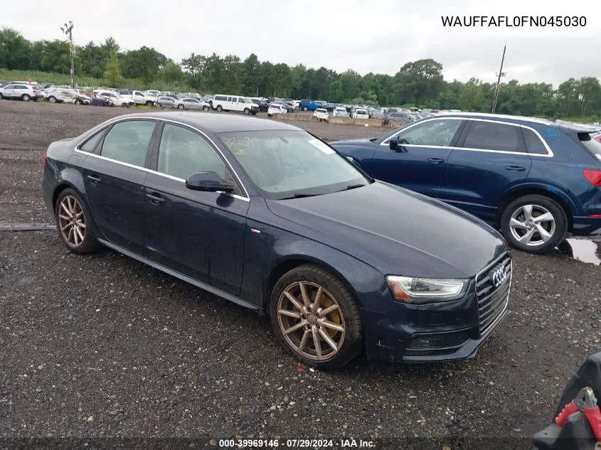 2015 Audi A4 2.0T Premium VIN: WAUFFAFL0FN045030 Lot: 39969146