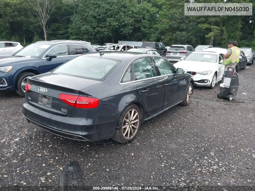 2015 Audi A4 2.0T Premium VIN: WAUFFAFL0FN045030 Lot: 39969146