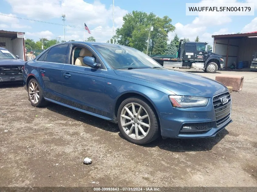 2015 Audi A4 2.0T Premium VIN: WAUFFAFL5FN004179 Lot: 39993843