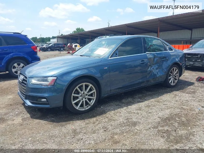 WAUFFAFL5FN004179 2015 Audi A4 2.0T Premium